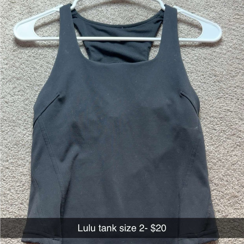 lululemon athletica Charcoal Tank Top